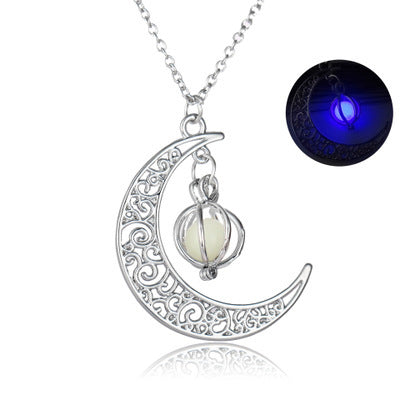 Fashion Moon Natural Glowing Stone