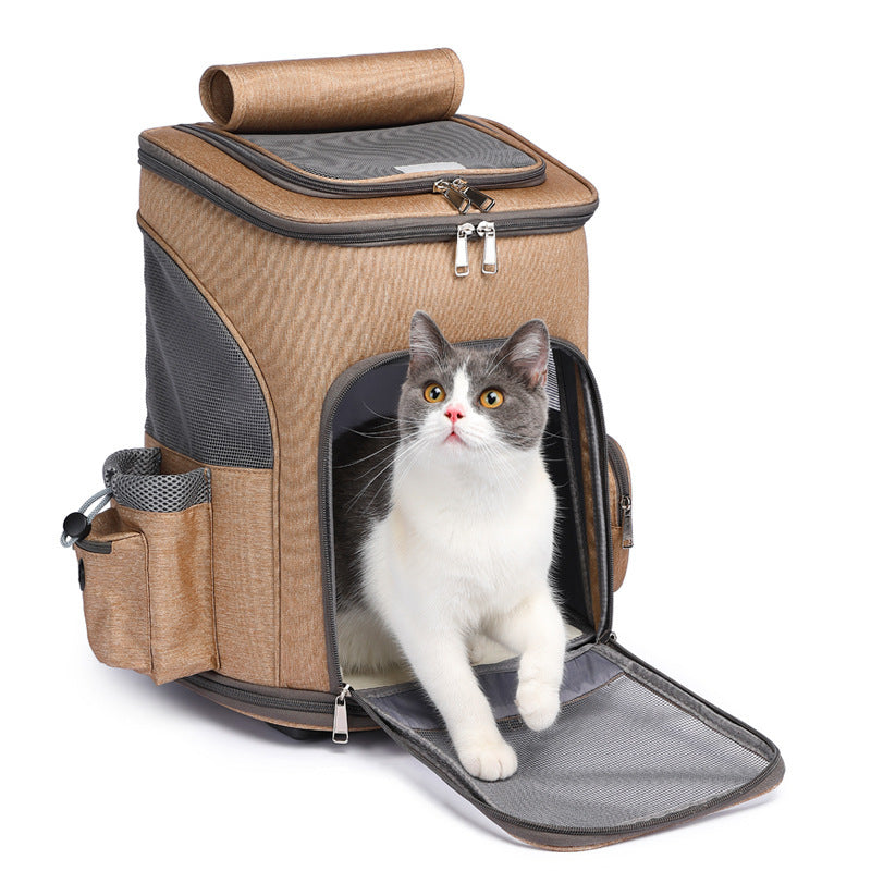 Portable Folding Trolley Pet Backpack T