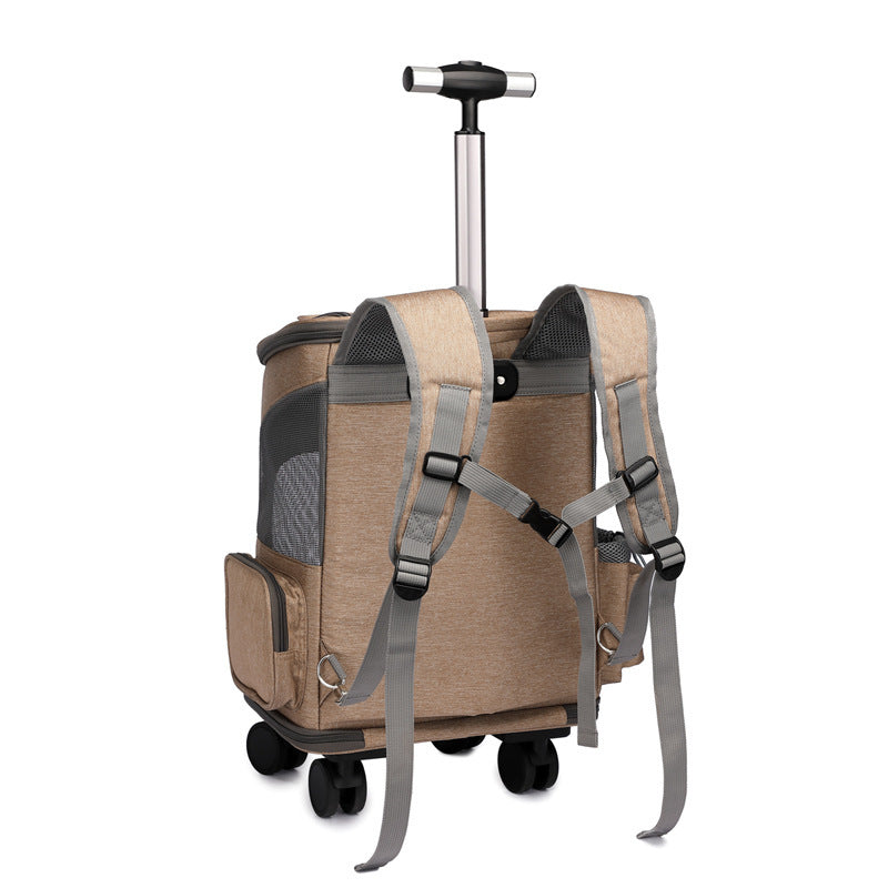 Portable Folding Trolley Pet Backpack T