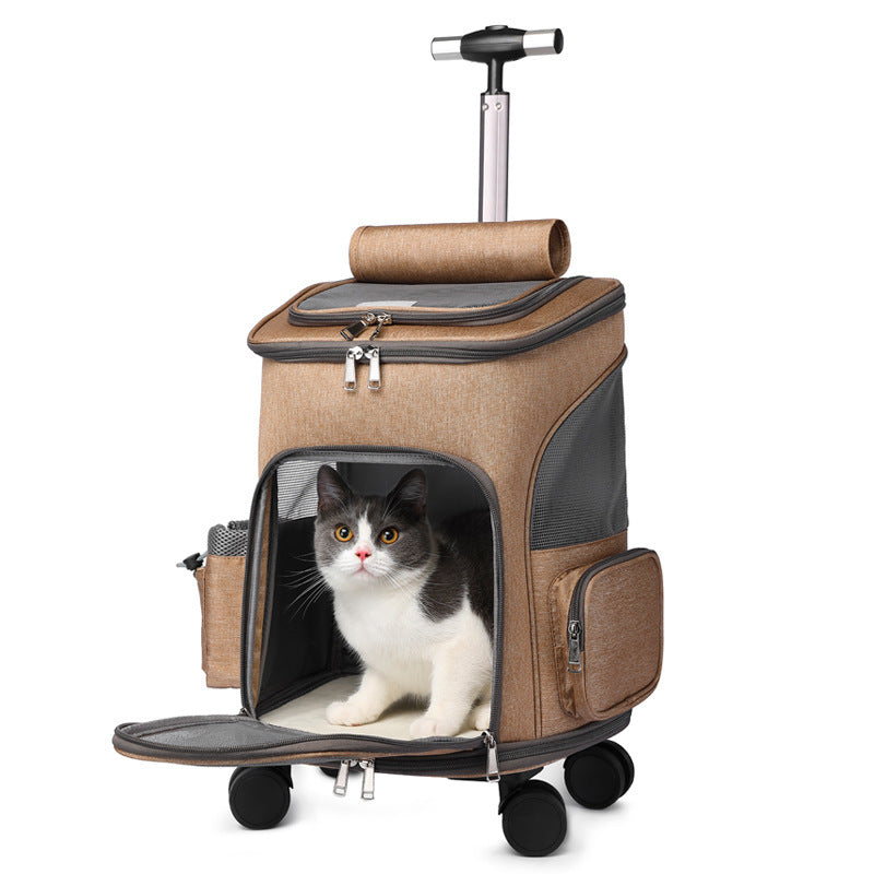 Portable Folding Trolley Pet Backpack T