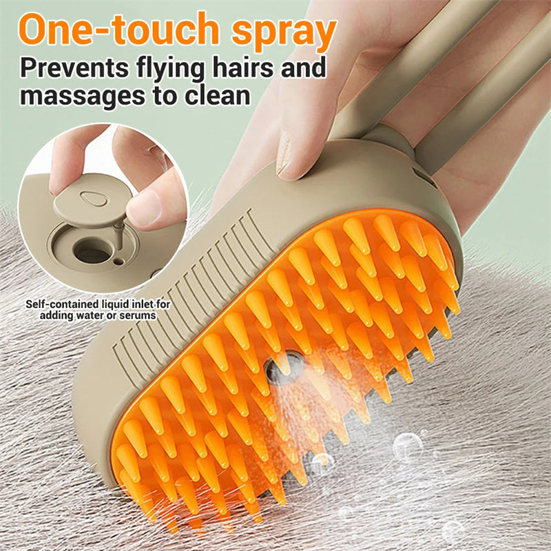 Pet Brush 3 In 1 Electric Spray