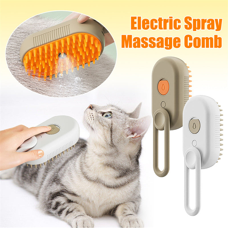 Pet Brush 3 In 1 Electric Spray