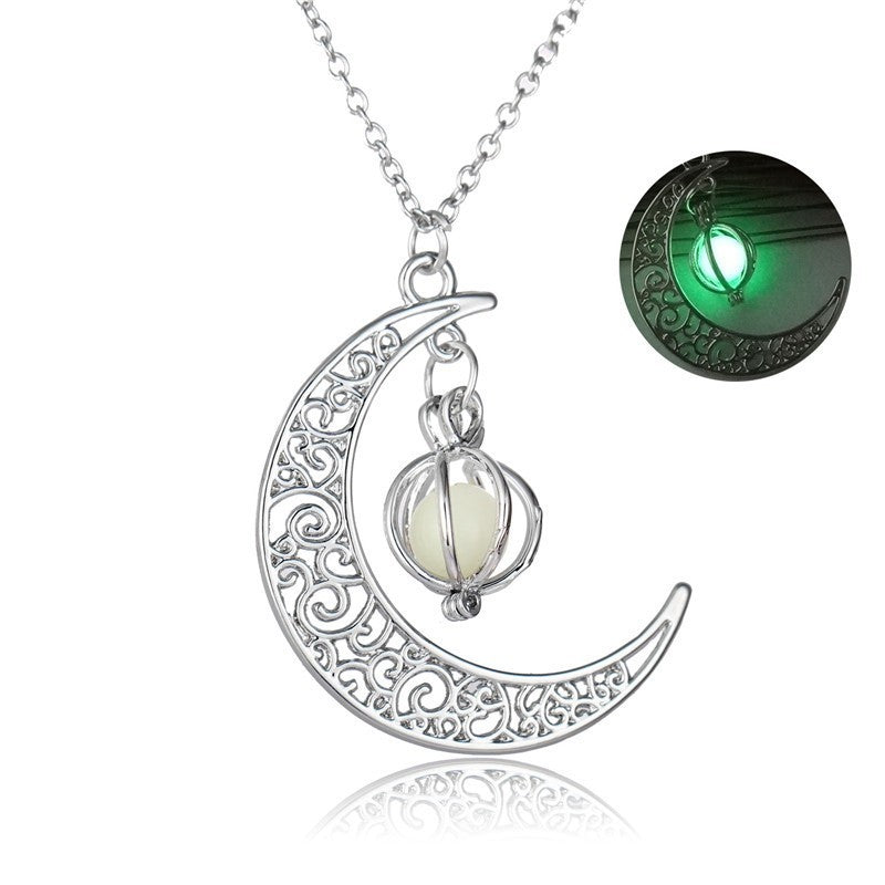 Fashion Moon Natural Glowing Stone